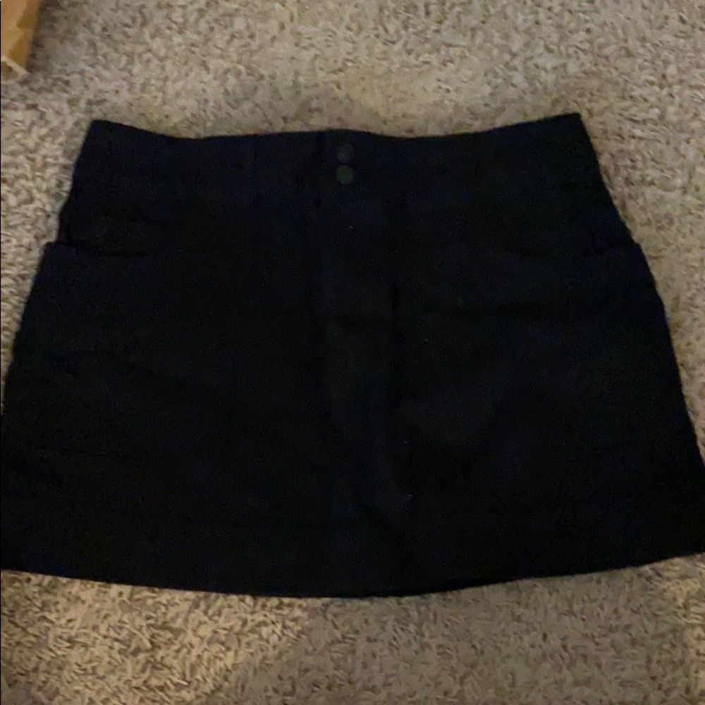 black jean skirt